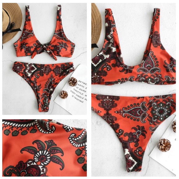 Zaful Other - NWT Front Tie Bikini